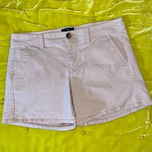 American Eagle Size 8 Pale Pink Stretch Midi Shorts